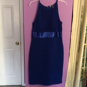 Royal blue cocktail dress